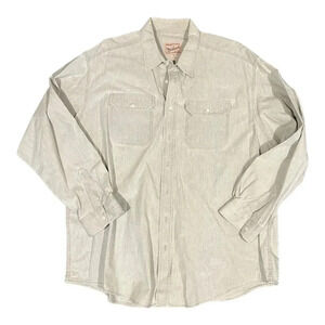 Woolrich Beige Cotton Long Sleeve Button Down 2XL